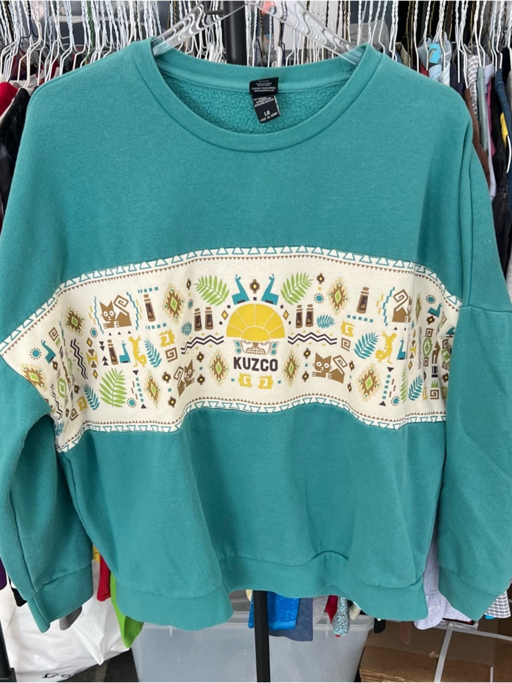 Disney The Emperor's New Groove Panel Crewneck - BoxLunch Women’s Size Large